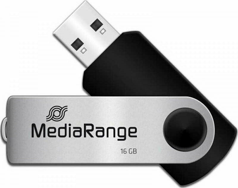 MediaRange 16GB USB 2.0 Ασημί - Image 3
