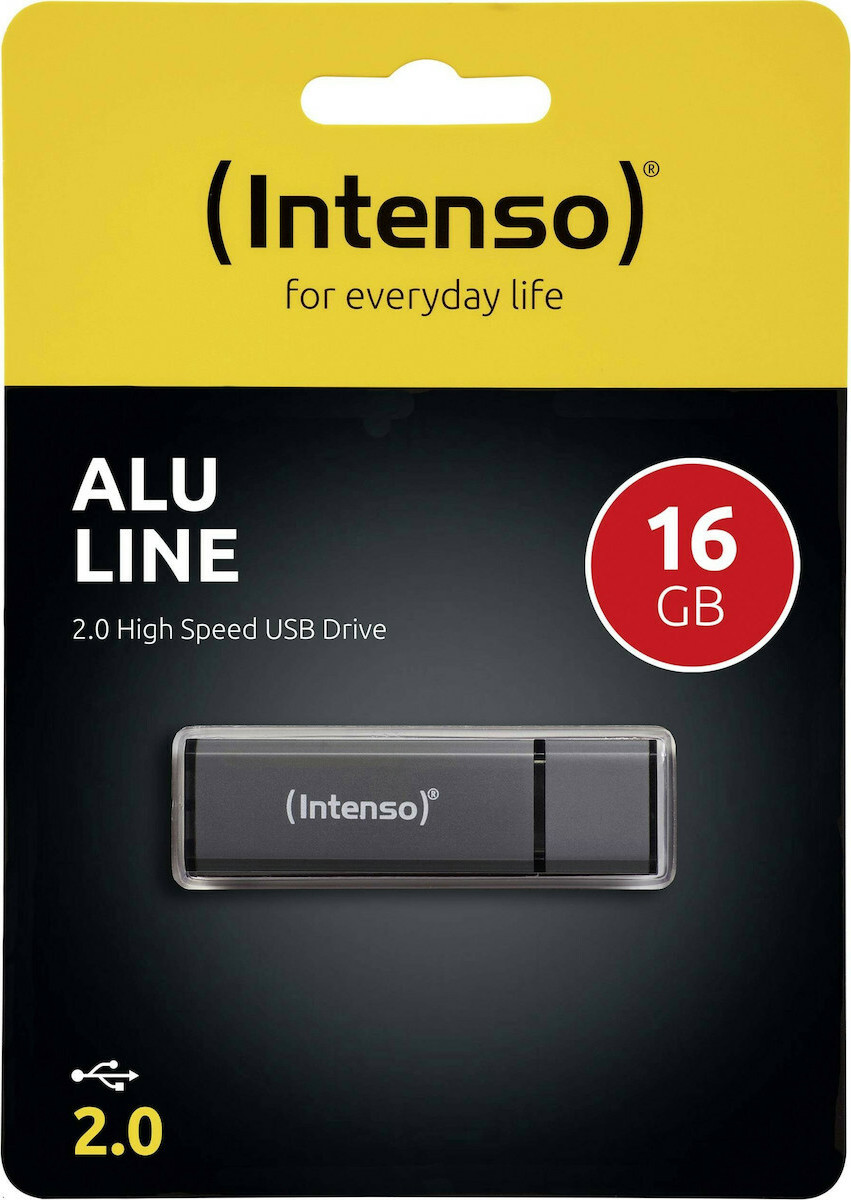 Intenso Alu Line 16GB USB 2.0 Stick Γκρι - Image 6