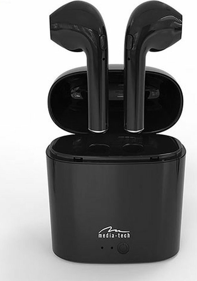 Media-Tech MT3589 Earbud Bluetooth Handsfree Ακουστικά με Θήκη Φόρτισης Μαύρα - Image 6