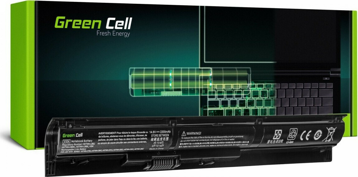Green Cell Συμβατή Μπαταρία για HP Envy 14/15/17 με 2200mAh - Image 4