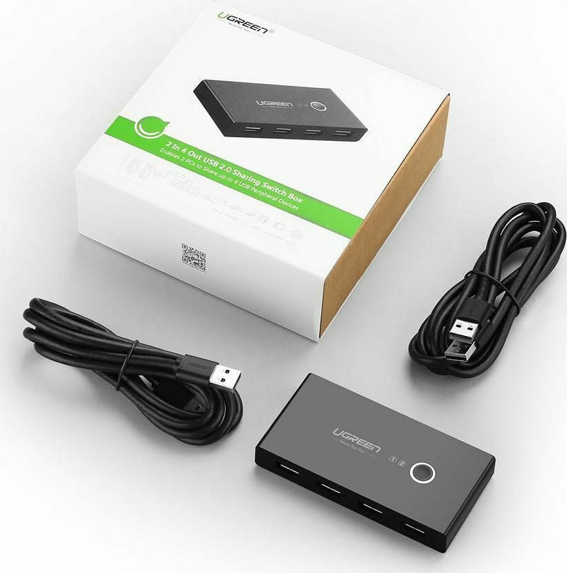 Ugreen Sharing Box USB 2.0 Hub 4 Θυρών με σύνδεση USB-A - Image 5