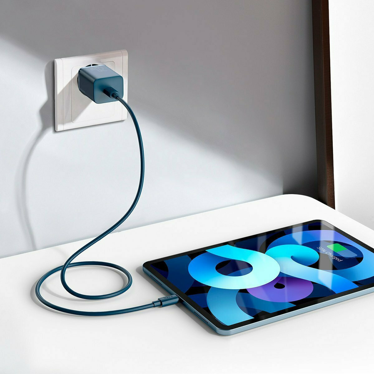 Baseus Φορτιστής με Θύρα USB-C και Καλώδιο USB-C - Lightning 20W Power Delivery Μπλε (Super Si) - Image 12