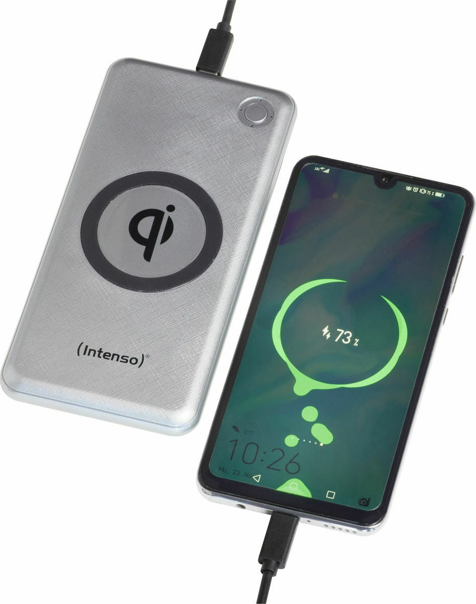 Intenso WPD10000 Wireless 10000mAh 10W Ασημί - Image 7