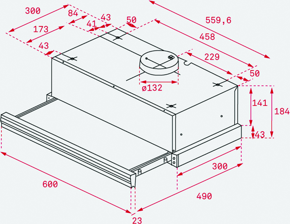 Teka CNL 6415 Plus Συρόμενος Απορροφητήρας 60cm Inox - Image 3