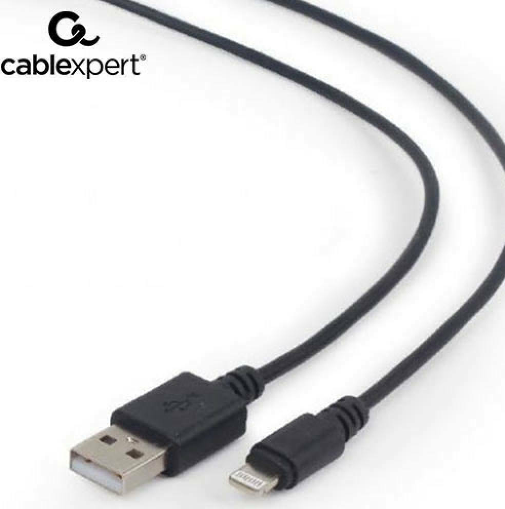 Cablexpert Regular USB to Lightning Cable Μαύρο 2m (CC-USB2-AMLM-2M) - Image 5