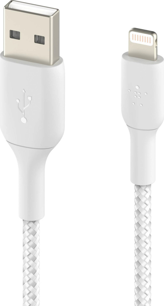 Belkin Braided USB to Lightning Cable Λευκό 0.15m (CAA002bt0MWH) - Image 5