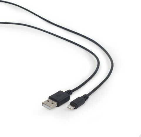 Cablexpert Regular USB to Lightning Cable Μαύρο 1m (CC-USB2-AMLM-1M)