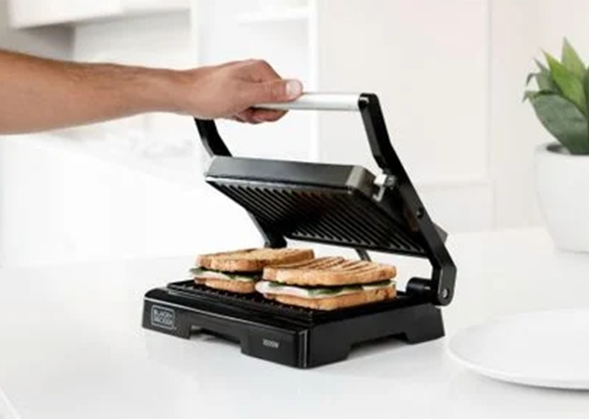 Black & Decker BXGR1000E 1000W για 2 Τοστ Μαύρη - Image 5
