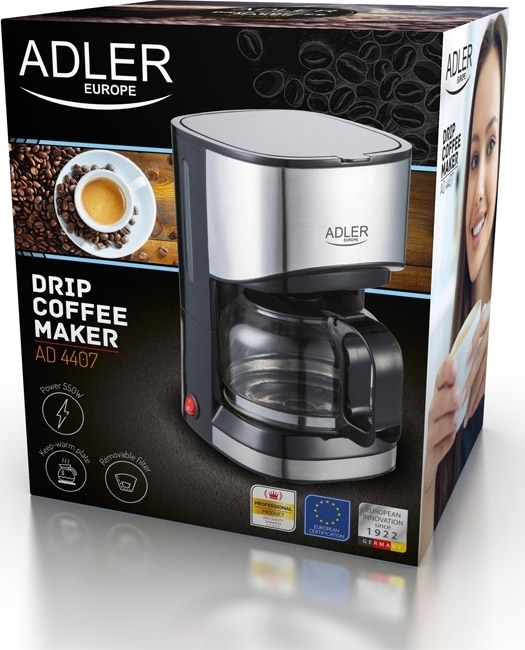 Adler AD-4407 Καφετιέρα Φίλτρου 550W Silver - Image 7