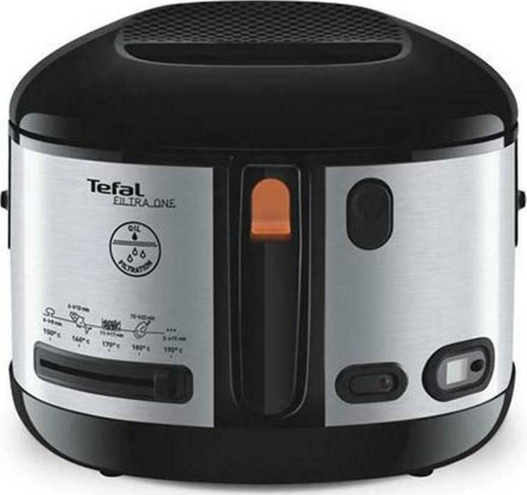 Tefal FF175D71 One Filtra Inox Φριτέζα 2.1lt Μαύρη