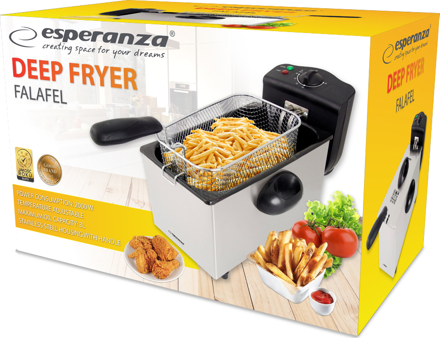 Esperanza EKG010 Φριτέζα 3lt Ασημί - Image 4