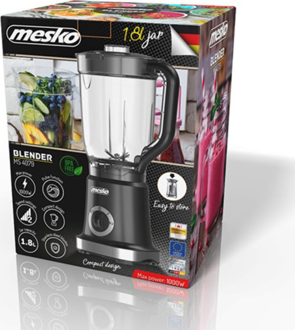 Adler MS 4079b με Κανάτα 1.8lt 1000W Μαύρο - Image 5