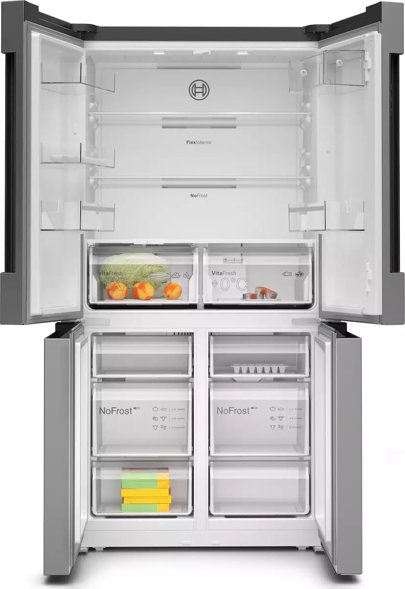 Bosch Ντουλάπα 605lt Total NoFrost Brushed Steel Anti-Fingerprint KFN96VPEA - Image 2