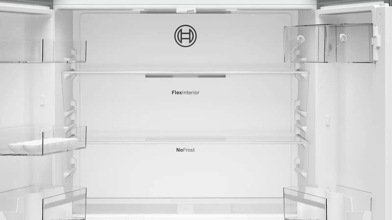 Bosch Ντουλάπα 605lt Total NoFrost Brushed Steel Anti-Fingerprint KFN96VPEA - Image 4