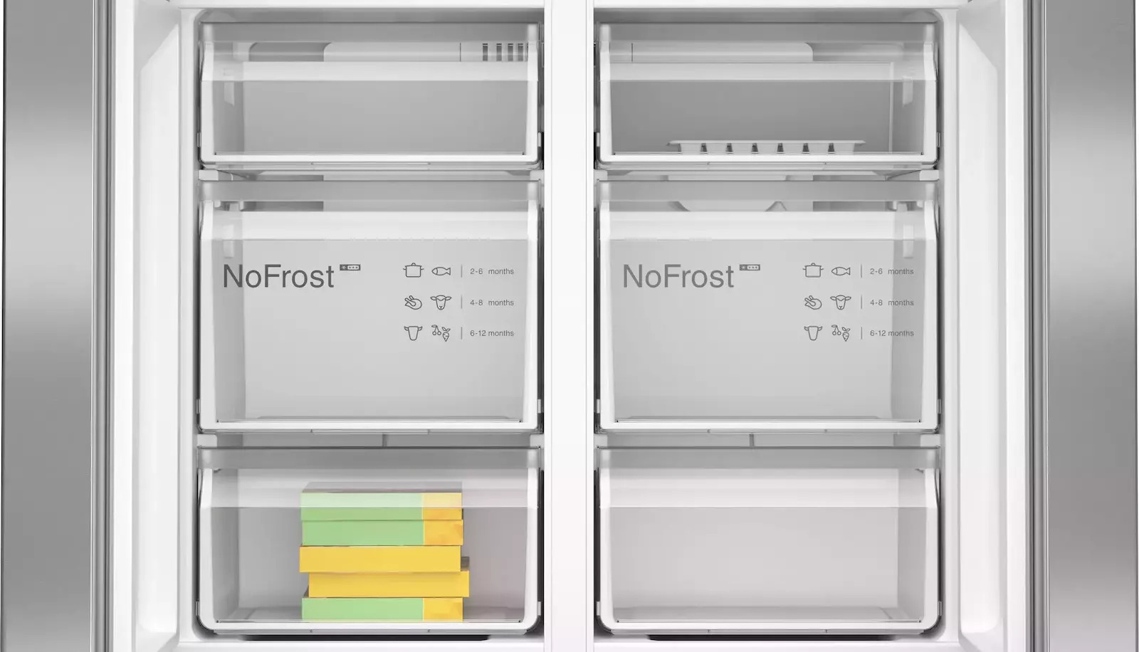 Bosch Ντουλάπα 605lt Total NoFrost Brushed Steel Anti-Fingerprint KFN96VPEA - Image 6