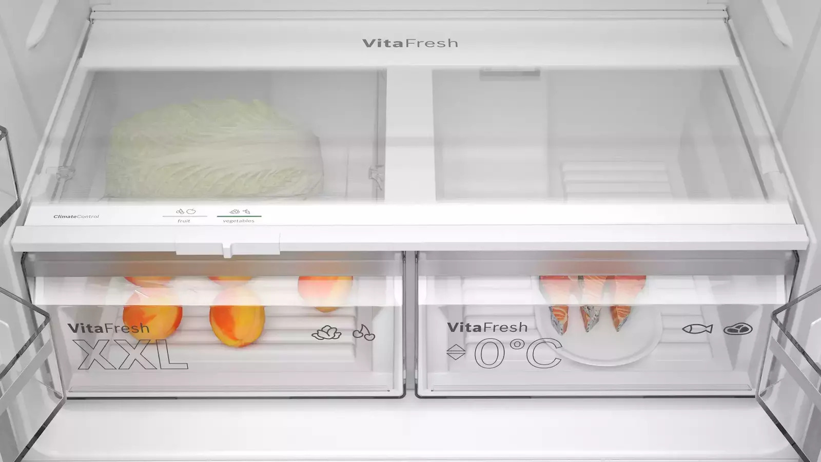 Bosch Ντουλάπα 605lt Total NoFrost Brushed Steel Anti-Fingerprint KFN96VPEA - Image 5