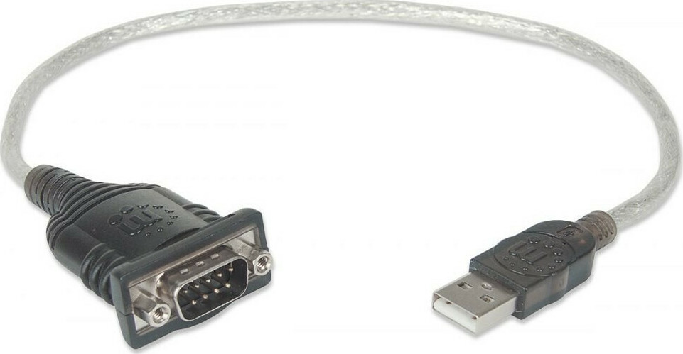 Manhattan Καλώδιο USB-A σε RS232 9-pin male 0.45m - Image 4