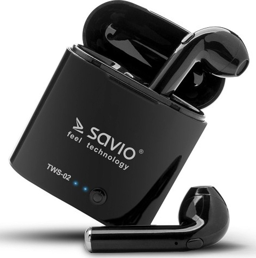 Savio TWS-02 Earbud Μαύρα - Image 4