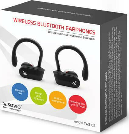 Savio TWS-03 In-ear Μαύρα - Image 3