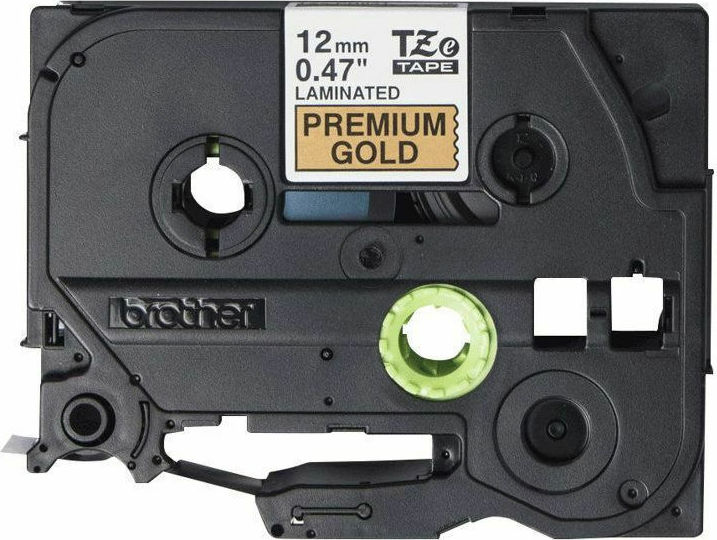 Brother TZe-PR831 Ταινία Ετικετογράφου 8m x 12mm σε Χρυσό Χρώμα - Image 2