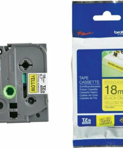 Brother TZE-S641 Ταινία Ετικετογράφου 8m x 18mm σε Κίτρινο Χρώμα