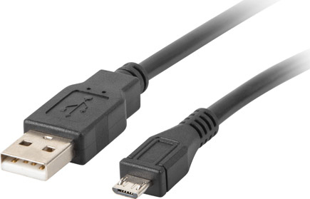 Lanberg Regular USB 2.0 to micro USB Cable Μαύρο 1.8m (CA-USBM-10CC-0018-BK) - Image 2