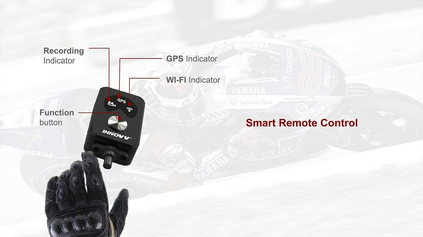 IVV K5 Σετ Κάμερα DVR Μοτοσυκλέτας 4K WiFi, GPS & Κάμερα Οπισθοπορείας - Image 4