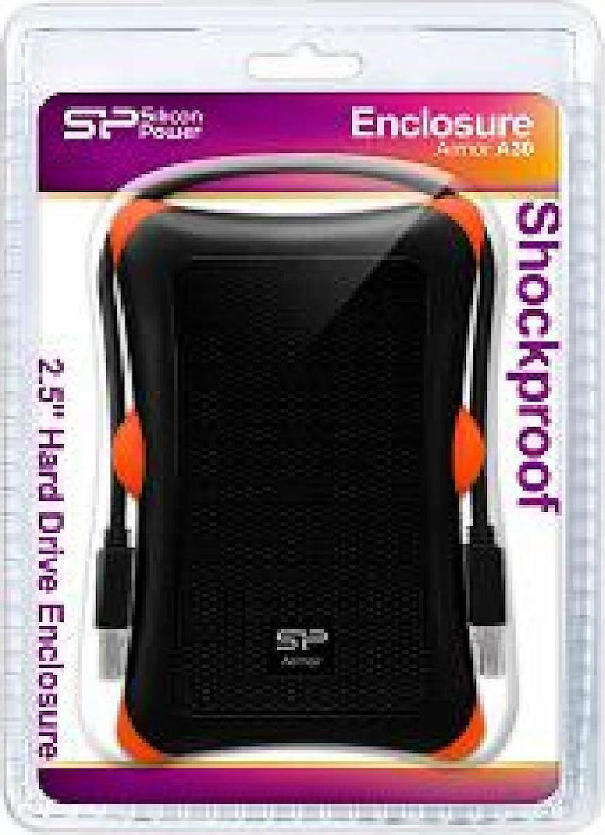 Silicon Power Armor A30 USB 3.0 Εξωτερικός HDD 1TB 2.5" Μαύρο/Πορτοκαλί - Image 10