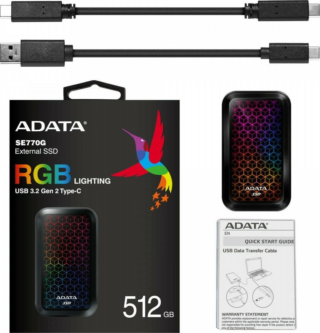 Adata SE770G USB 3.2 / USB-C SSD 512GB 2.5" - Image 7