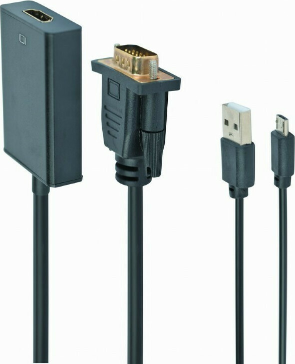 Cablexpert 3.5mm / USB-A / VGA male σε HDMI female 1τμχ (A-VGA-HDMI-01) - Image 5