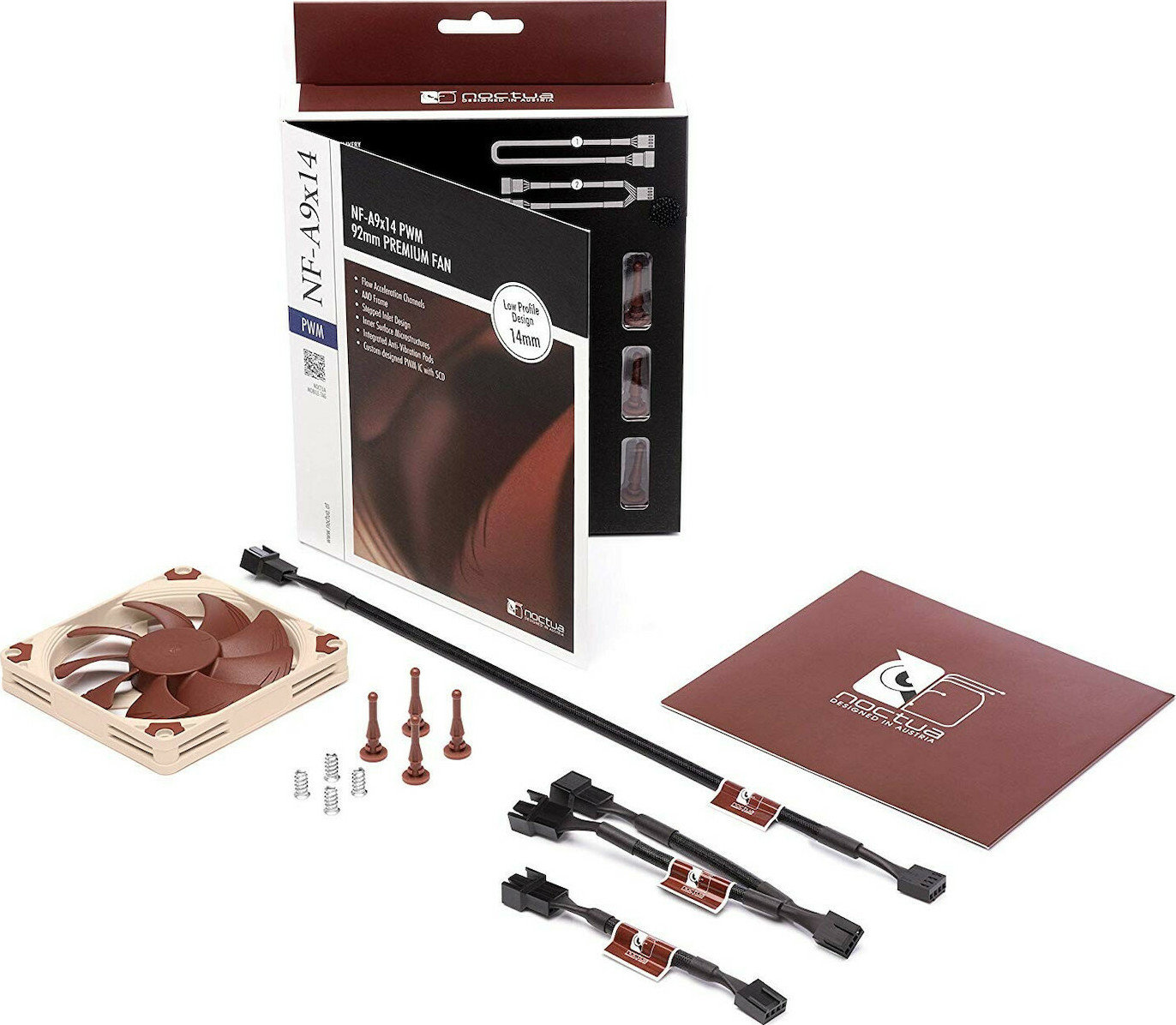 Noctua NF-A9x14 Case Fan 92mm Καφέ - Image 5