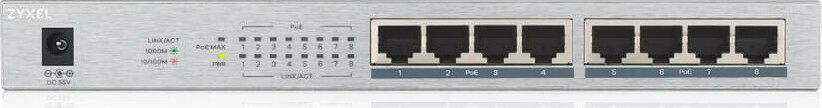Zyxel GS1008HP Unmanaged L2 PoE+ - Image 5