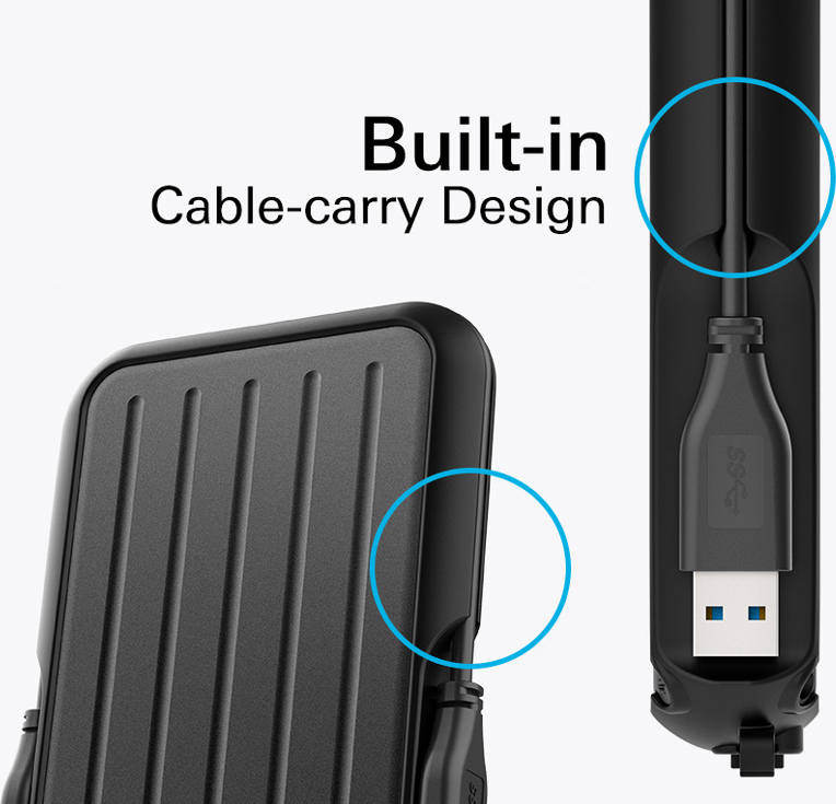 Silicon Power Armor A66 USB 3.2 Εξωτερικός HDD 4TB 2.5" Μαύρο - Image 2