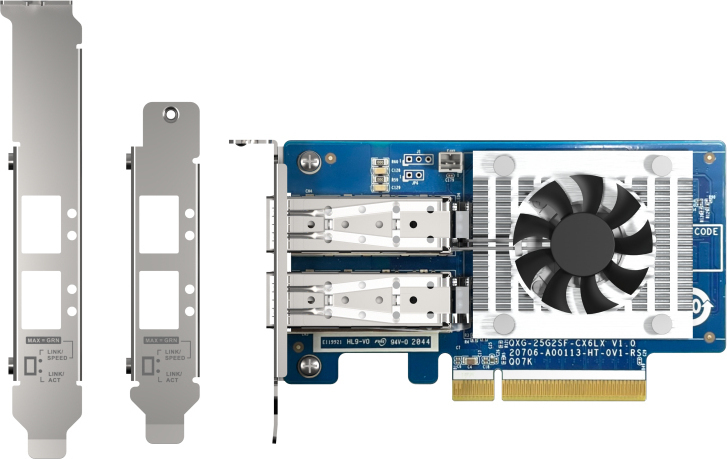 QNap Ενσύρματη Κάρτα Δικτύου Ethernet PCI-e QXG-25G2SF-CX6