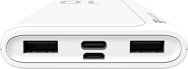 Silicon Power GP15 Power Bank 10000mAh με 2 Θύρες USB-A Λευκό - Image 3