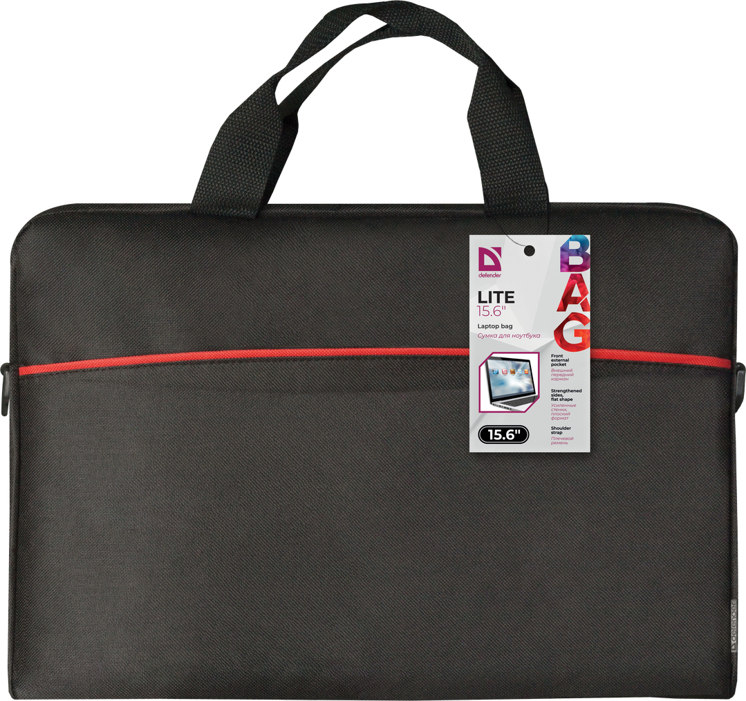 Defender Lite Τσάντα Ώμου / Χειρός για Laptop 15.6" σε Μαύρο χρώμα - Image 7