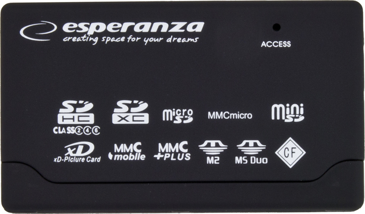 Esperanza EA-119 Card Reader USB 2.0 για SD/microSD/MemoryStick/CompactFlash/xD - Image 3