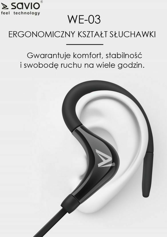 Savio WE-03 In-ear Μαύρα - Image 4