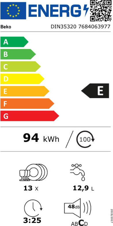 Beko Πλήρως Εντοιχιζόμενο για 13 Σερβίτσια Π59.8xY81.8εκ. DIN35320 - Image 10
