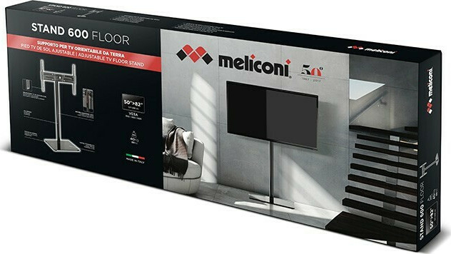 Meliconi Stand 600 Βάση Τηλεόρασης Δαπέδου έως 82" και 40kg - Image 6
