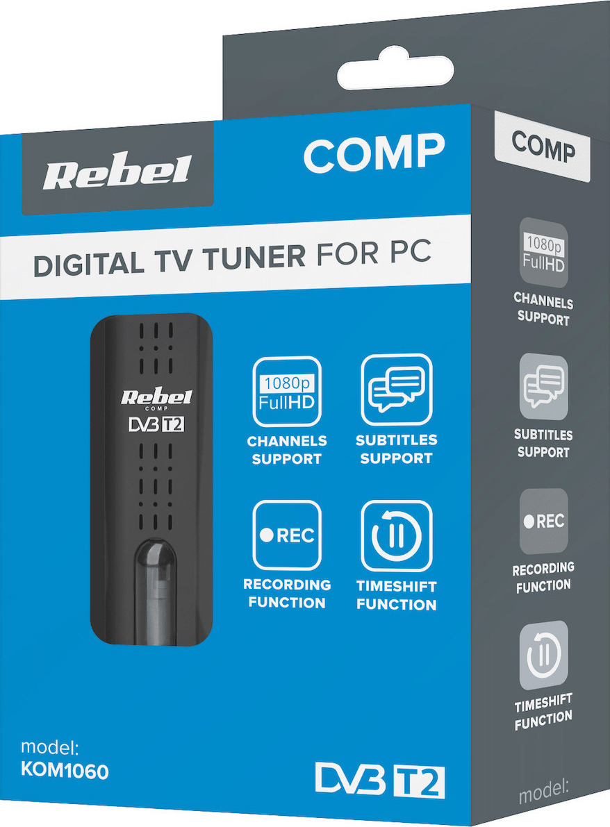 Rebel Rebel TV Tuner για PC / Laptop με Επίγειο Δέκτη DVB-T2 και σύνδεση USB-A - Image 2