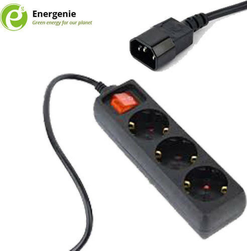 Energenie Πολύπριζο 3 Θέσεων με Διακόπτη και Καλώδιο 0.6m 3τμχ