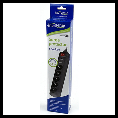 Energenie Πολύπριζο Ασφαλείας 5 Θέσεων με Διακόπτη και Καλώδιο 1.5m - Image 5