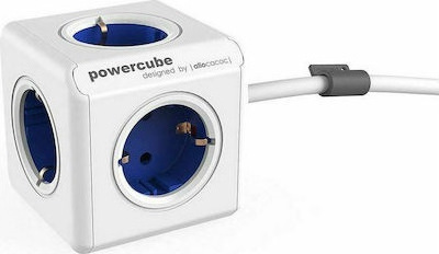 Allocacoc Extended PowerCube 5 Θέσεων με Καλώδιο 1.5m 2300BL/FREXPC - Image 2