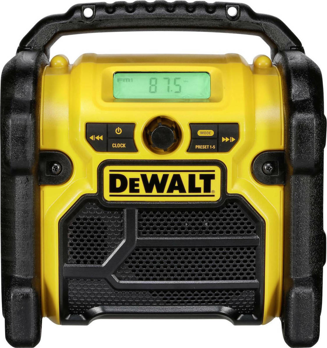 Dewalt DCR019 Φορητό Ραδιόφωνο Επαναφορτιζόμενο Κίτρινο