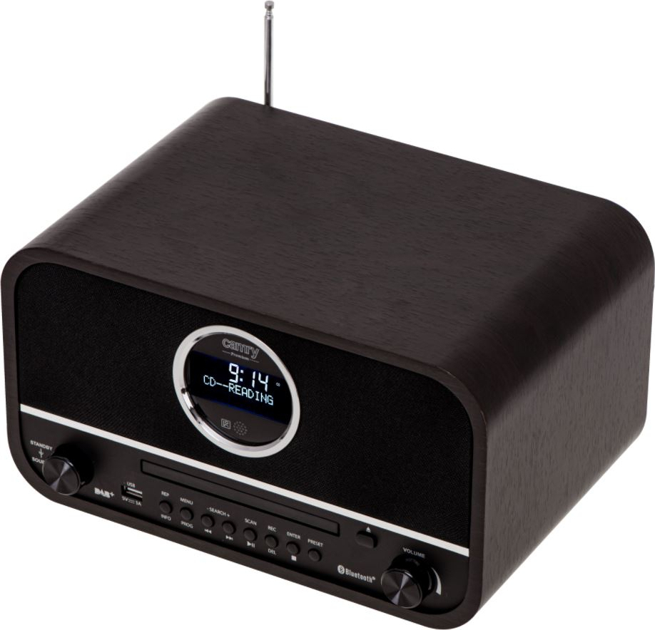 Camry CR1182 Retro Επιτραπέζιο Ραδιόφωνο Ρεύματος DAB+ με Bluetooth και USB Μαύρο - Image 6