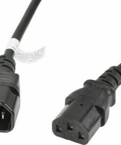 Lanberg IEC C13 - IEC C14 Cable 3m Μαύρο (CA-C13E-11CC-0030-BK)