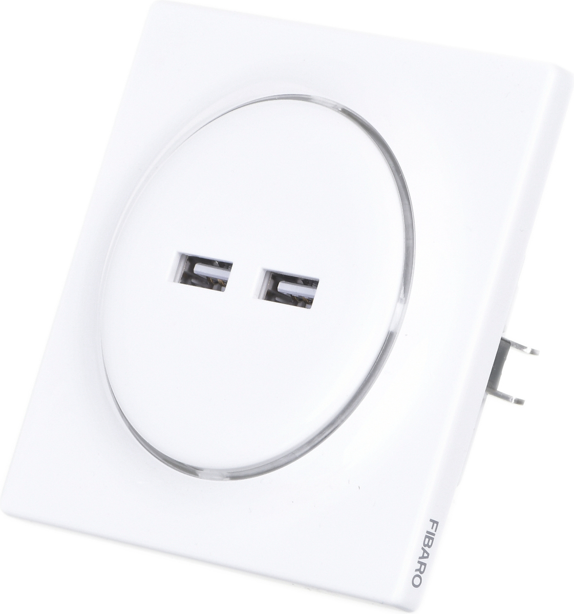 Fibaro Walli N Χωνευτή Πρίζα Ρεύματος με 2 Θύρες USB Λευκή - Image 3