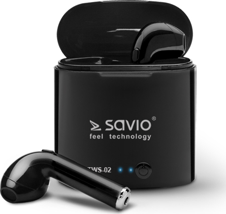 Savio TWS-02 Earbud Μαύρα - Image 6