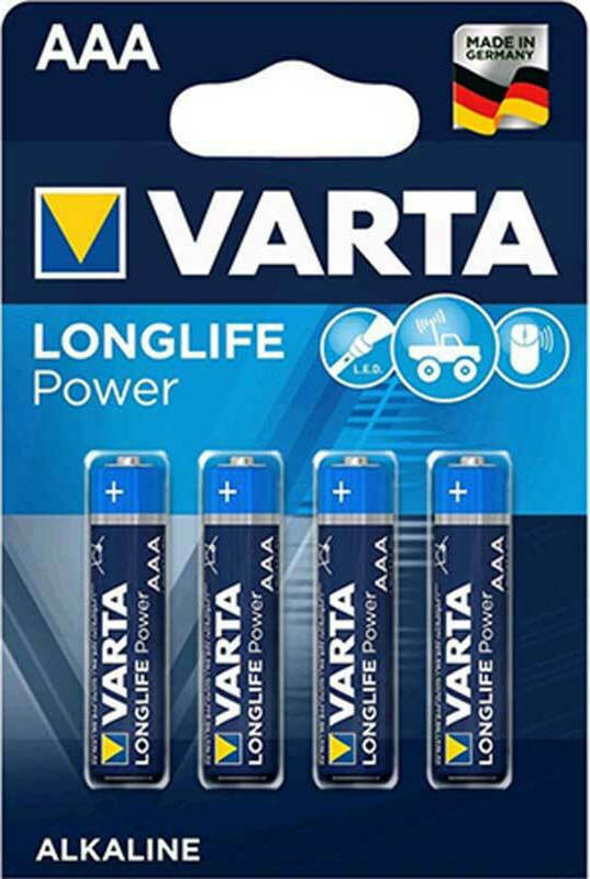 Varta LongLife Power Αλκαλικές Μπαταρίες AAA 1.5V 4τμχ 01.001.0012 - Image 2
